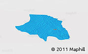 Political Panoramic Map of Zio, cropped outside