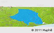 Political Panoramic Map of Zio, physical outside