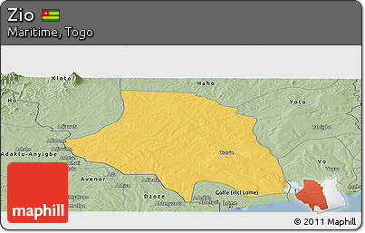 Savanna Style Panoramic Map of Zio