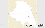 Classic Style Simple Map of Zio, single color outside
