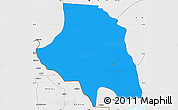Political Simple Map of Zio, single color outside, borders and labels