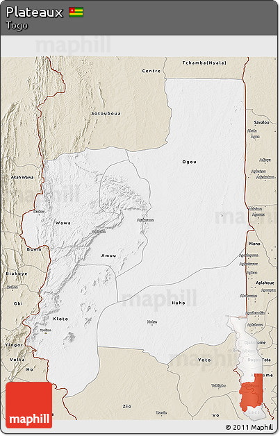Classic Style 3D Map of Plateaux