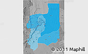 Political Shades 3D Map of Plateaux, desaturated