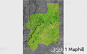 Satellite 3D Map of Plateaux, desaturated