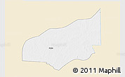 Classic Style 3D Map of Haho, single color outside