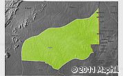 Physical 3D Map of Haho, darken, desaturated