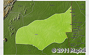 Physical 3D Map of Haho, darken