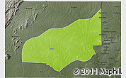 Physical 3D Map of Haho, darken, semi-desaturated