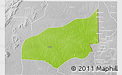 Physical 3D Map of Haho, lighten, desaturated