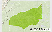 Physical 3D Map of Haho, lighten