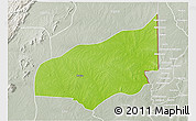 Physical 3D Map of Haho, lighten, semi-desaturated