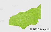 Physical 3D Map of Haho, single color outside