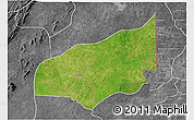 Satellite 3D Map of Haho, desaturated
