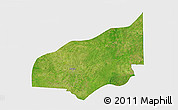 Satellite 3D Map of Haho, single color outside