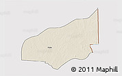 Shaded Relief 3D Map of Haho, cropped outside