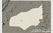 Shaded Relief 3D Map of Haho, darken