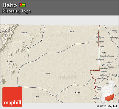 Shaded Relief 3D Map of Haho