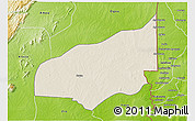 Shaded Relief 3D Map of Haho, physical outside