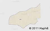 Shaded Relief 3D Map of Haho, single color outside