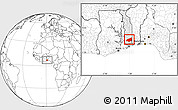 Blank Location Map of Haho, highlighted country