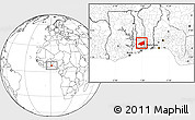 Blank Location Map of Haho, highlighted parent region