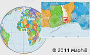 Political Location Map of Haho, highlighted country