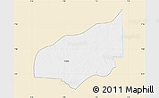 Classic Style Map of Haho, single color outside