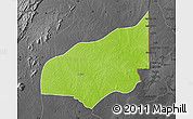 Physical Map of Haho, darken, desaturated