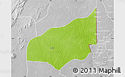 Physical Map of Haho, lighten, desaturated
