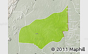 Physical Map of Haho, lighten, semi-desaturated