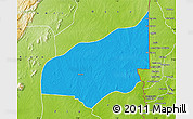 Political Map of Haho, physical outside