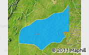 Political Map of Haho, satellite outside