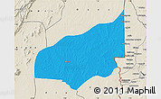 Political Map of Haho, shaded relief outside