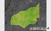 Satellite Map of Haho, darken, desaturated