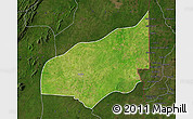 Satellite Map of Haho, darken