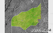 Satellite Map of Haho, desaturated