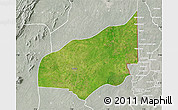 Satellite Map of Haho, lighten, semi-desaturated