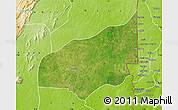Satellite Map of Haho, physical outside