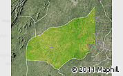 Satellite Map of Haho, semi-desaturated
