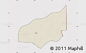 Shaded Relief Map of Haho, cropped outside