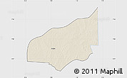 Shaded Relief Map of Haho, single color outside