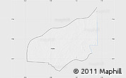 Silver Style Map of Haho, single color outside
