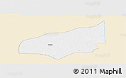 Classic Style Panoramic Map of Haho, single color outside