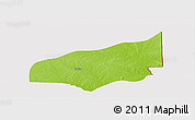 Physical Panoramic Map of Haho, cropped outside