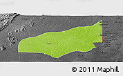 Physical Panoramic Map of Haho, darken, desaturated