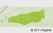 Physical Panoramic Map of Haho, lighten