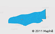 Political Panoramic Map of Haho, cropped outside