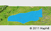 Political Panoramic Map of Haho, satellite outside