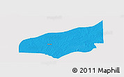 Political Panoramic Map of Haho, single color outside