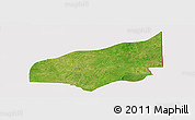 Satellite Panoramic Map of Haho, cropped outside